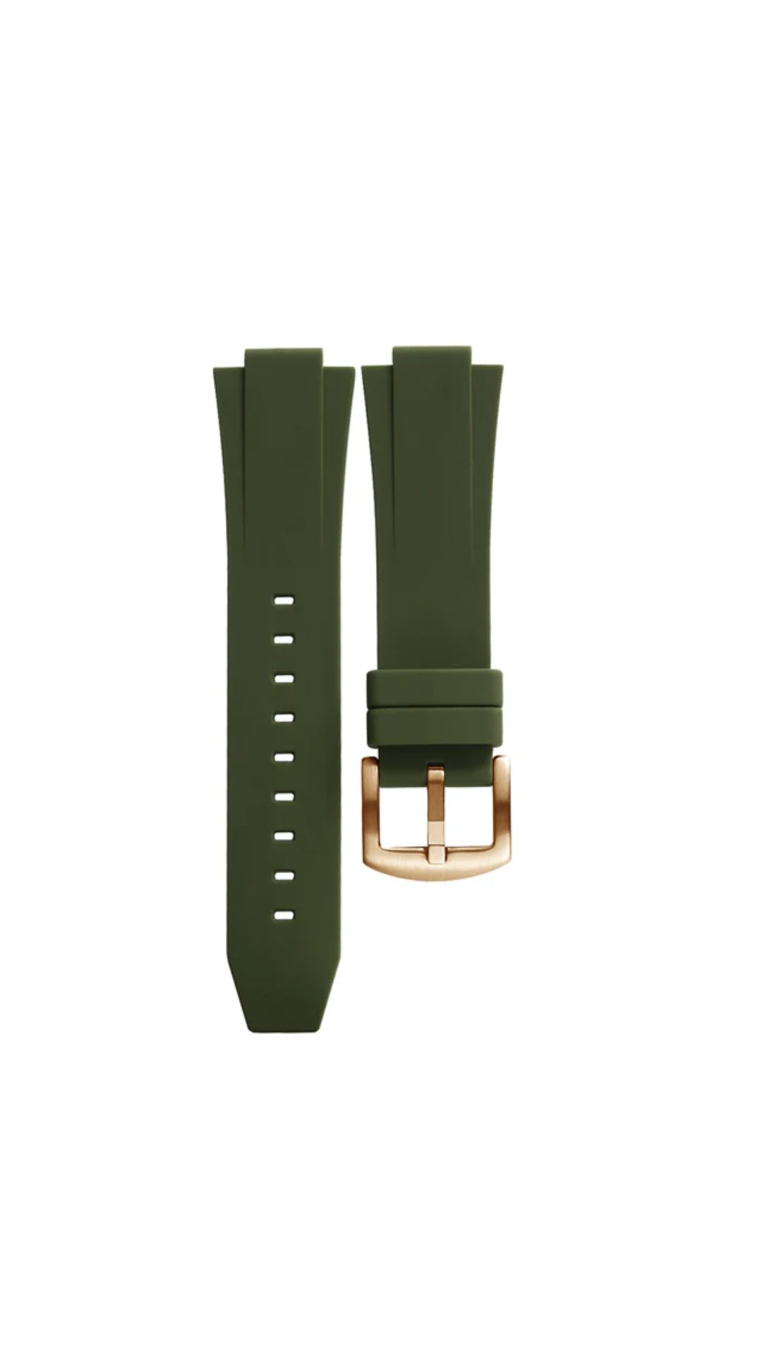 Silicone Strap - Green Rose
