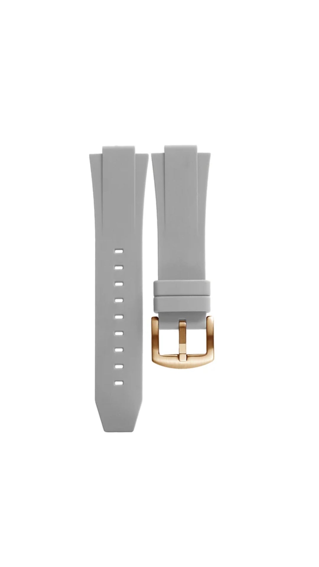 Silicone Strap - White Grey Rose